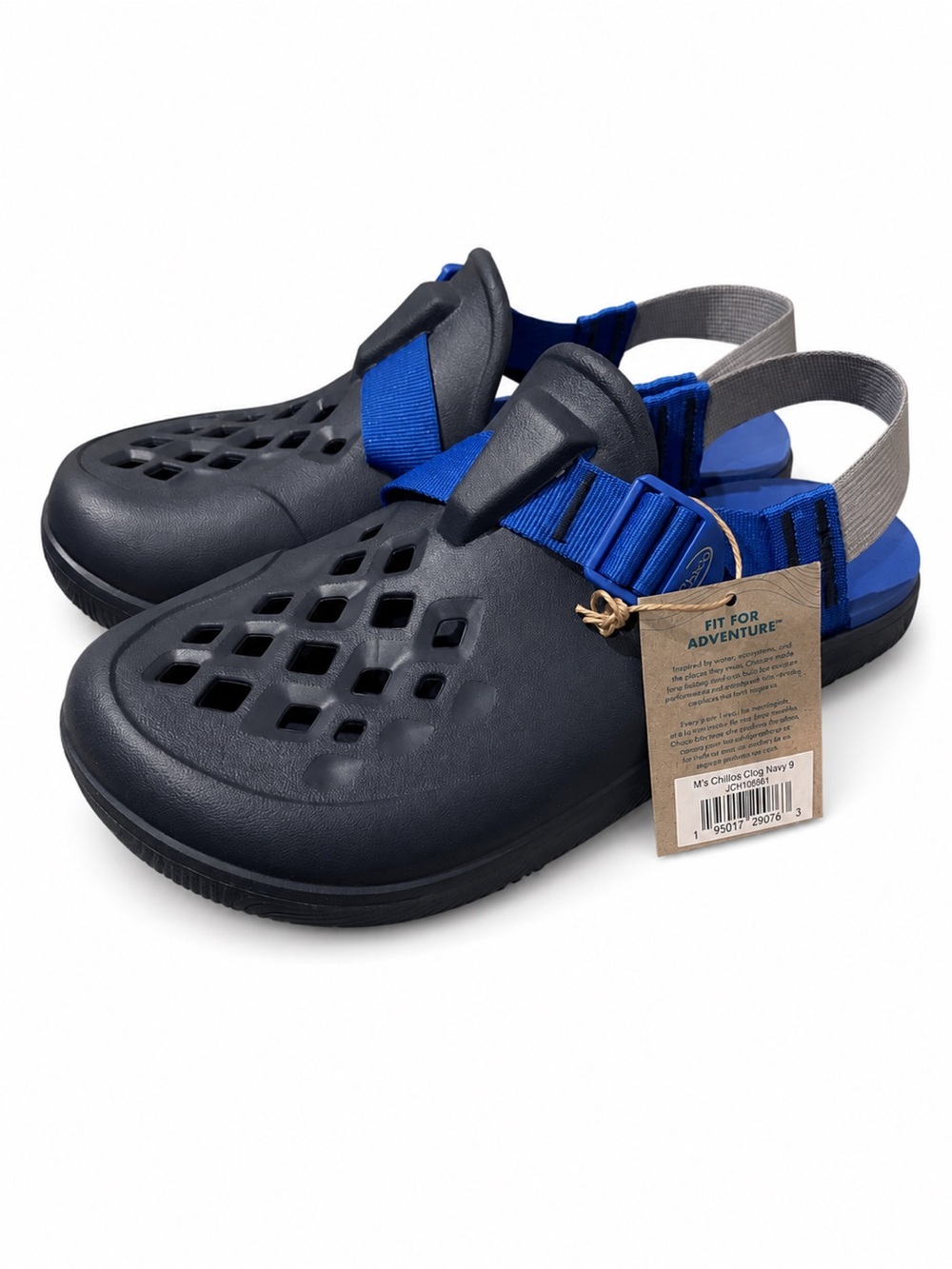 Chaco Men's Navy and Royal Blue Casual Clog Sandals